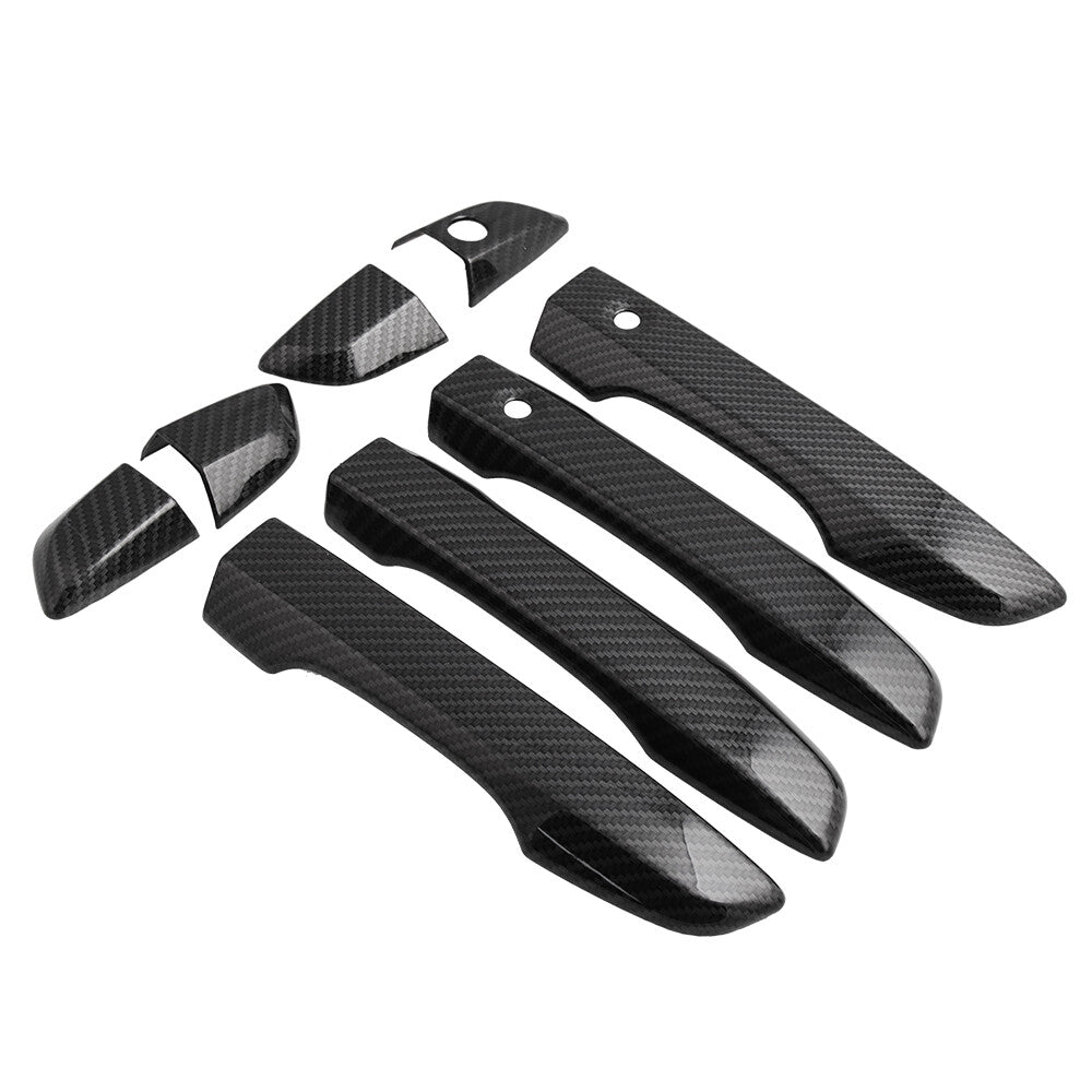 for Honda for Civic Gen 2016-2020 ABS Carbon Side Door Handle Bowl Cover 4pcs