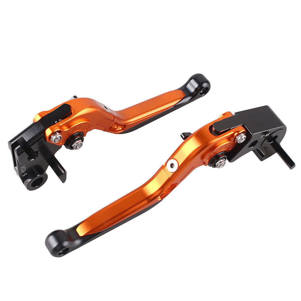 for KAWASAKI Z1000 2007-2016 Orange/Black 2x Alloy Folding Brake Clutch Levers Q