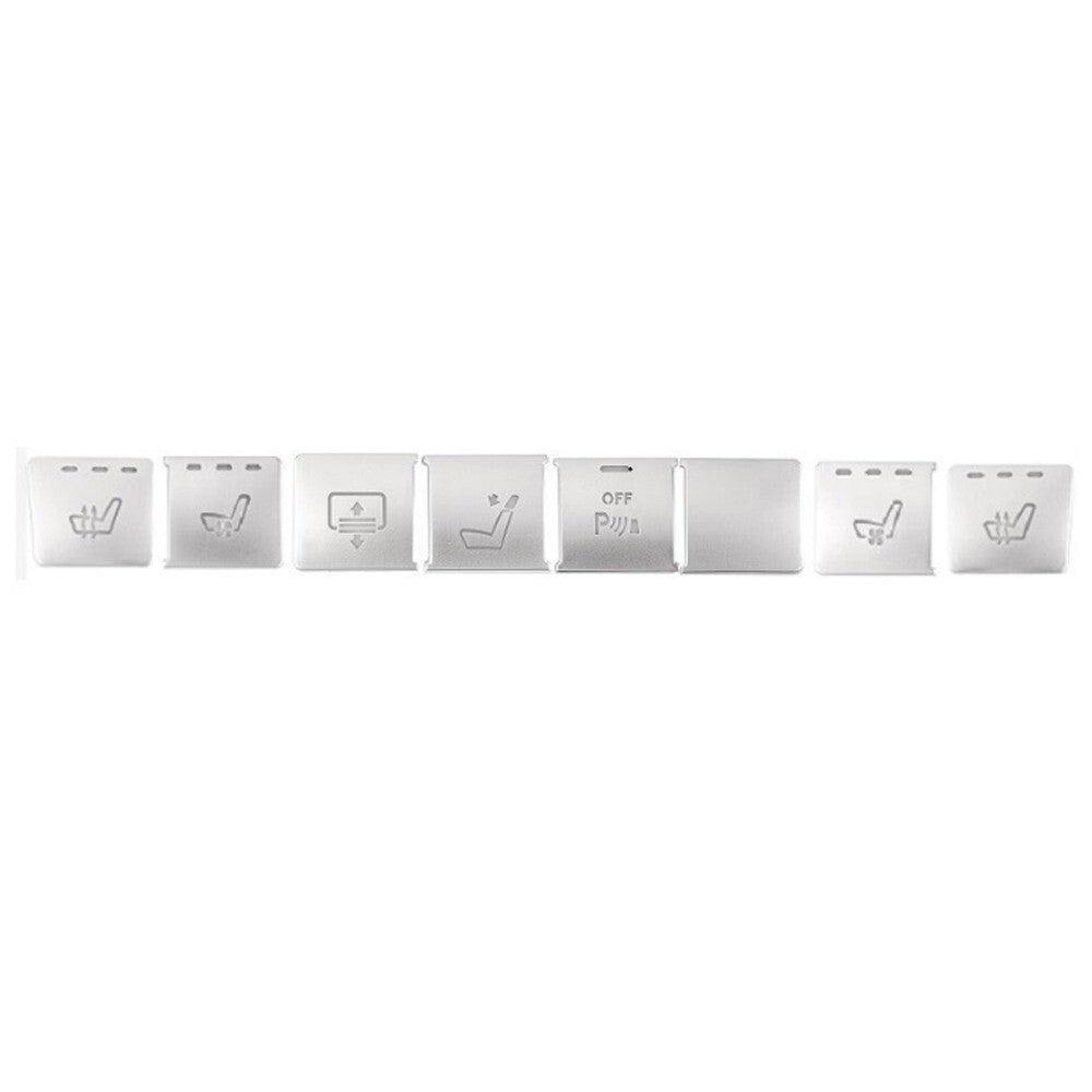 8x for Mercedes-Benz W212 Car Center Console CD Panel Function Switch Cover Trim