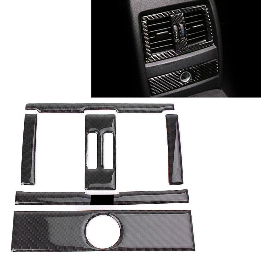 Rear Air Outlet Frame Trim Cover Carbon Fiber for BMW 3-Series F30 2013-2015 Car