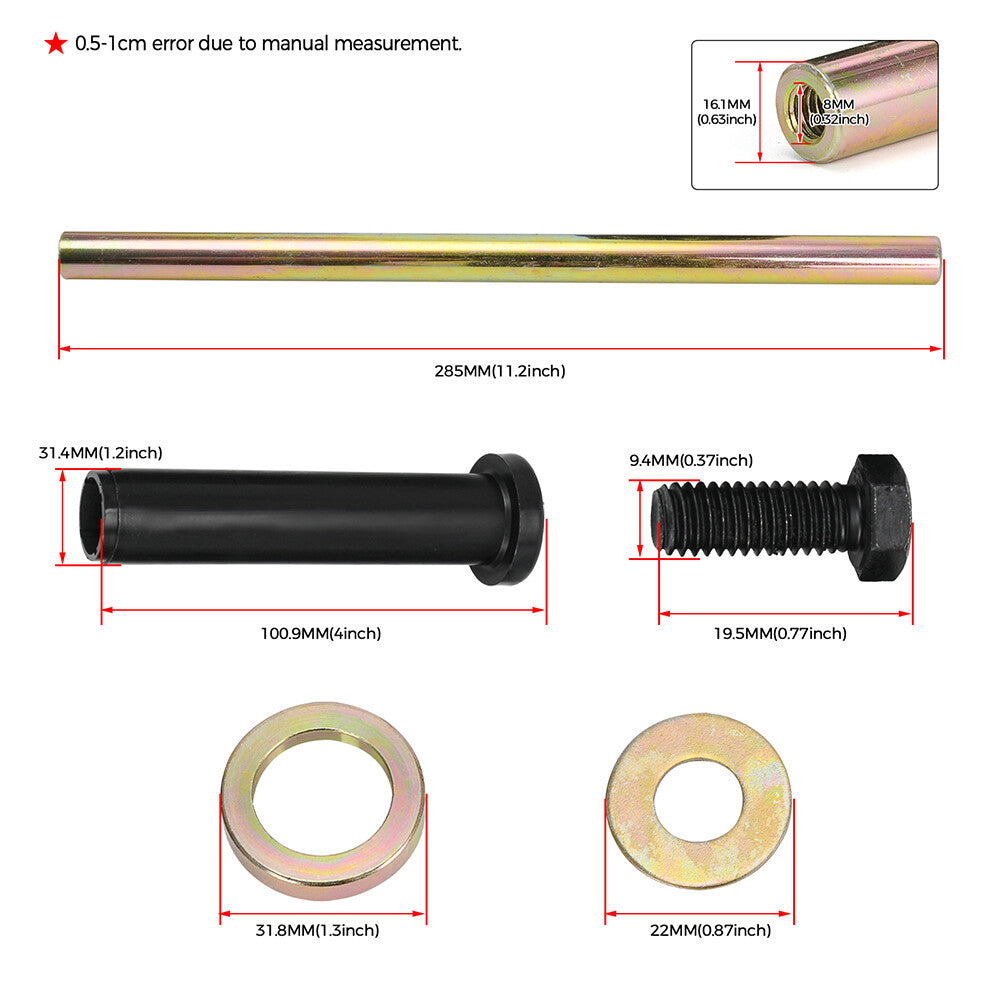 Two Front Lower A-ARM Bushing Shaft Kit For Xplorer Scrambler Magnum 325 330 425