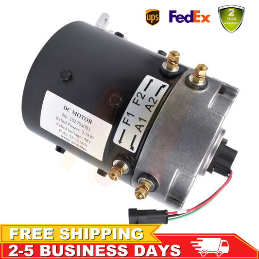 For Club Car for DS & Precedent 48V Stock Replacement IQ/i2 Excel Motor 10357251-01 Q