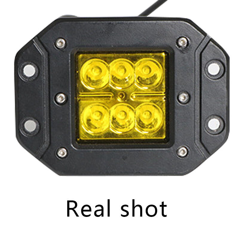 4-inch ceiling-mounted 24W LED work light pod for SUVs, driver's fog light combination, 12V/24V. n