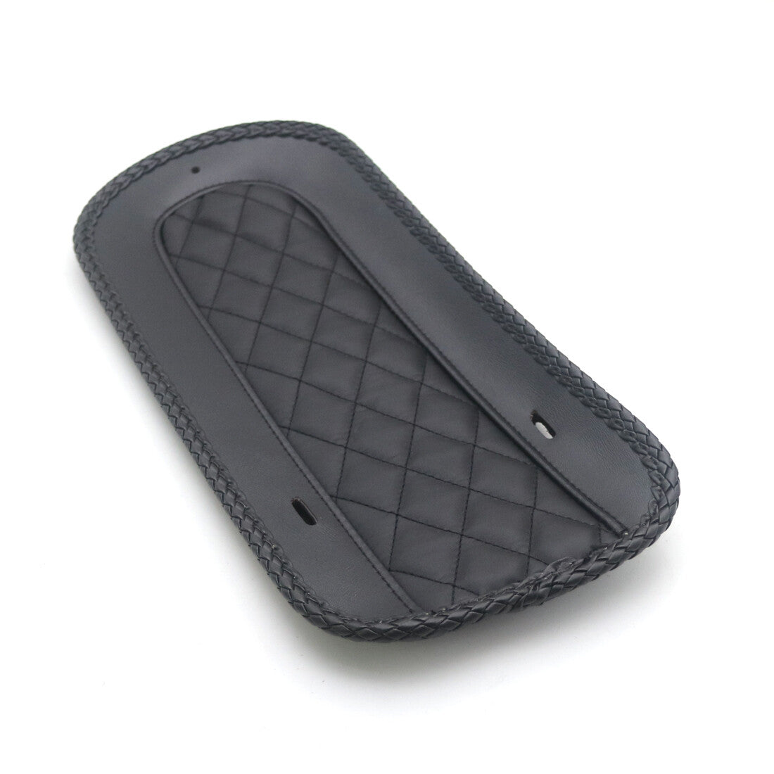 Black Diamond Rear Fender Bib PU Leather for Harley Solo for Seat Touring FLHX 08-18 Q