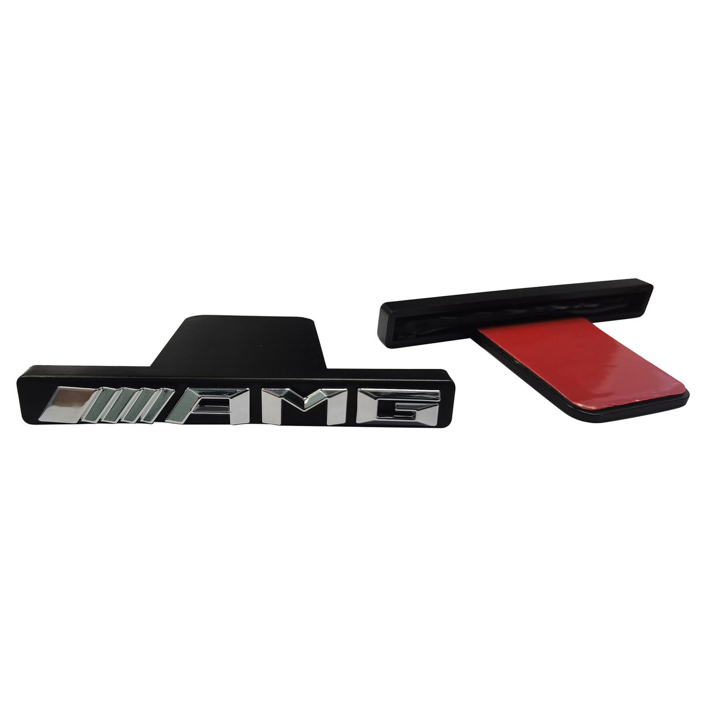 Chrome black front badge for C63 S63 GT63 AMG grille badge trim modification