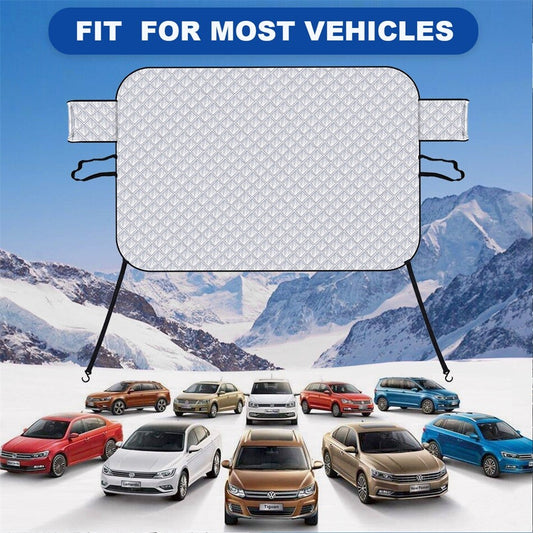Suitable for Mustang windshield snow cover, UV protection cover, sunshade - n