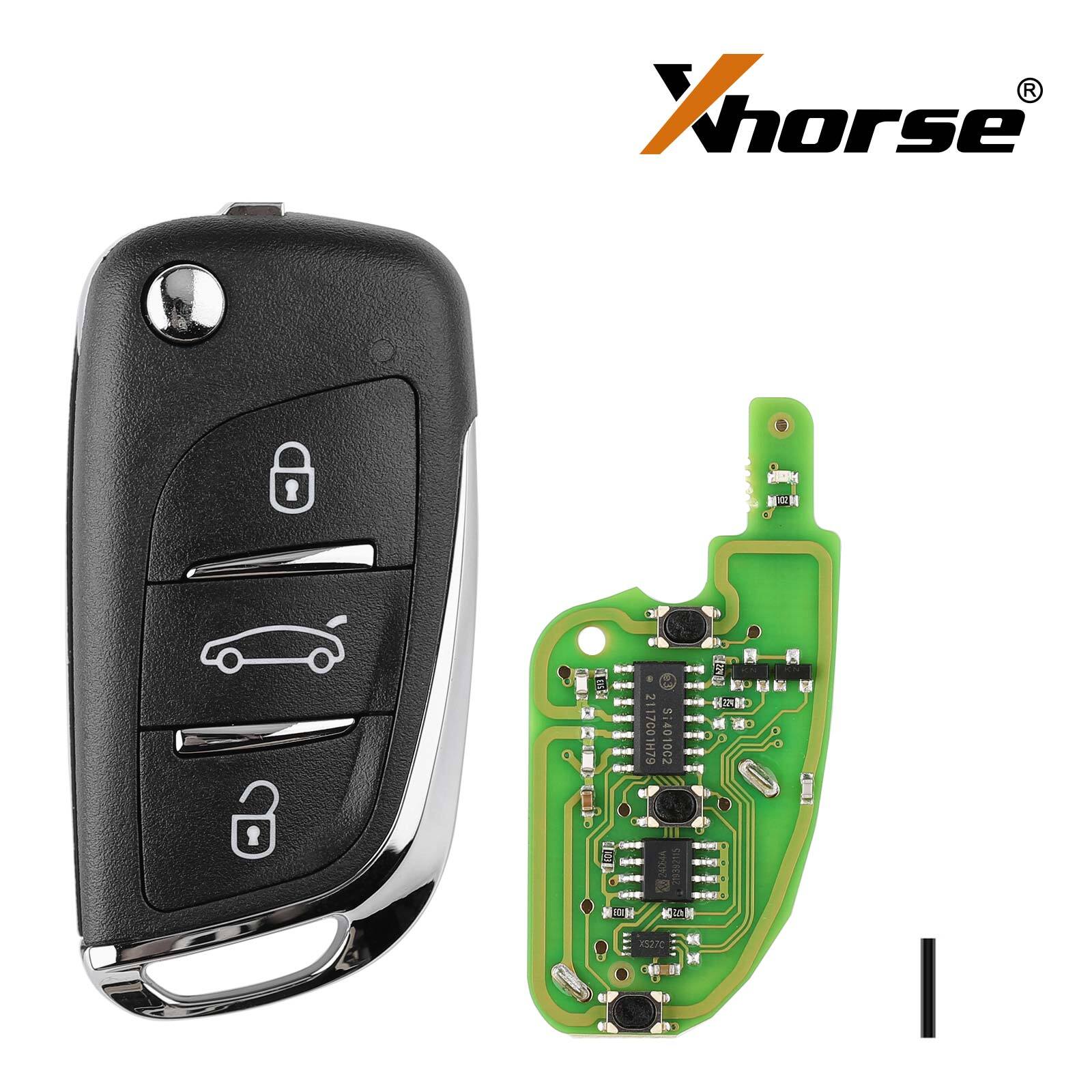 Universal Super Remote Flip Key for DS Style 3 Buttons XEDS01EN for VVDI Tool