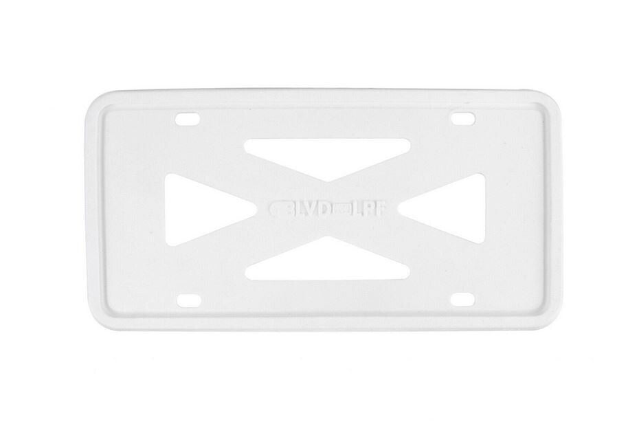 Car License Plate Frame Cover Hood Cap Rear Boot Black Plastic for Cadillac - v