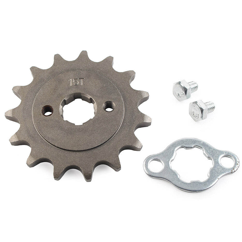 Chain Front Sprocket Cog Fit 125cc-250cc Dirt Pit Bike ATV Go Kart 520-15T 20MM Q