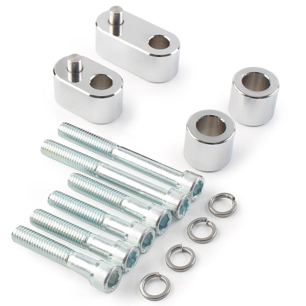 Driver Floorboard Spacer Extension for Harley FLTRX Road Glide 2015-2021 Chrome