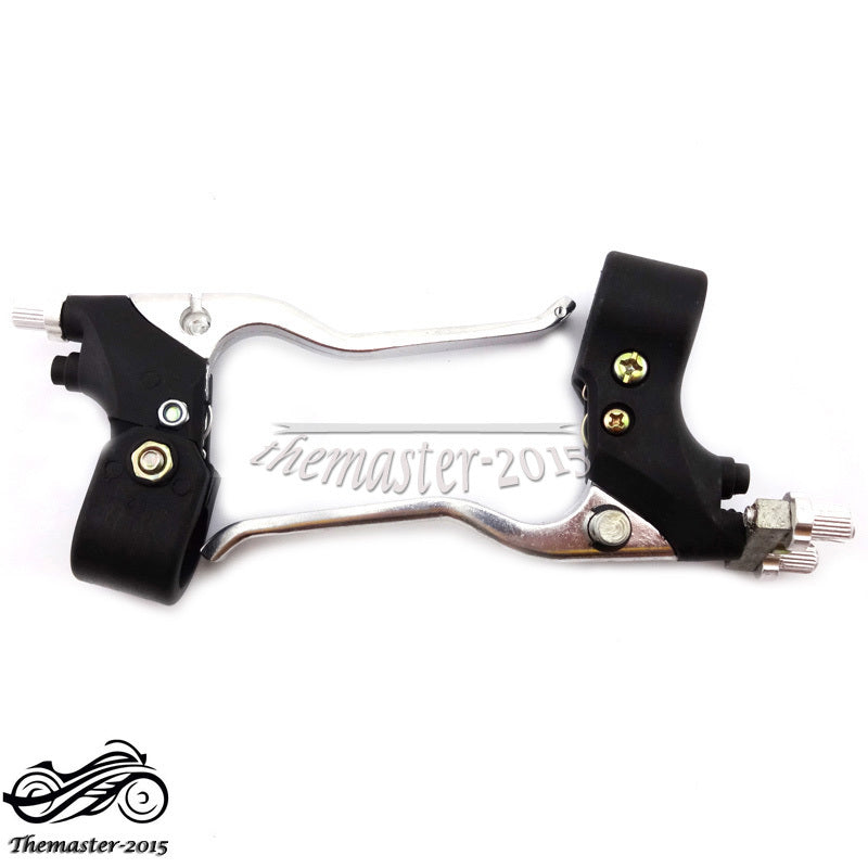 Right Dual Twin Brake  Left Lever For 47 49cc Water Cool Pocket for Mini Bike ATV Q