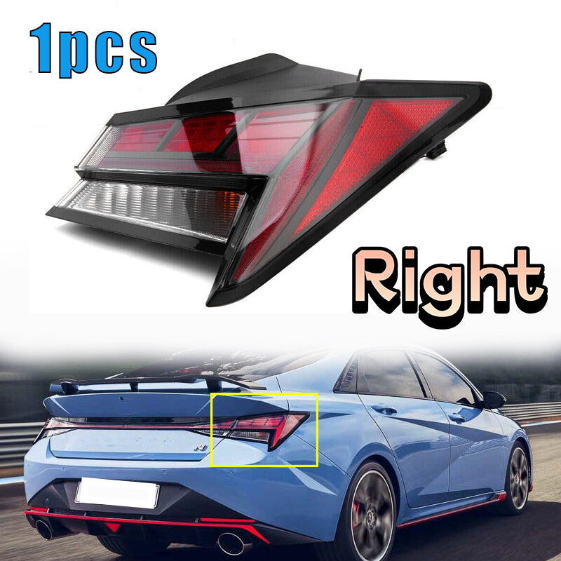 1-piece pack suitable for Hyundai for Elantra 2021-2022 2X right LED taillight and brake light outer cover