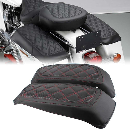 Red Waterproof Hardbag Saddlebag Lid Covers for Harley Touring 2014-2024 New Q