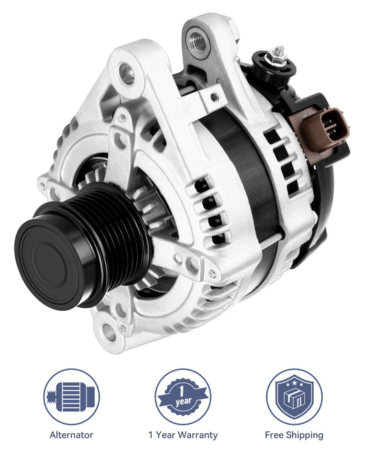 Silver Alternator 104210-2070 Fit for 2007-2016 for Toyota for Camry XLE Sedan 3.5L V6
