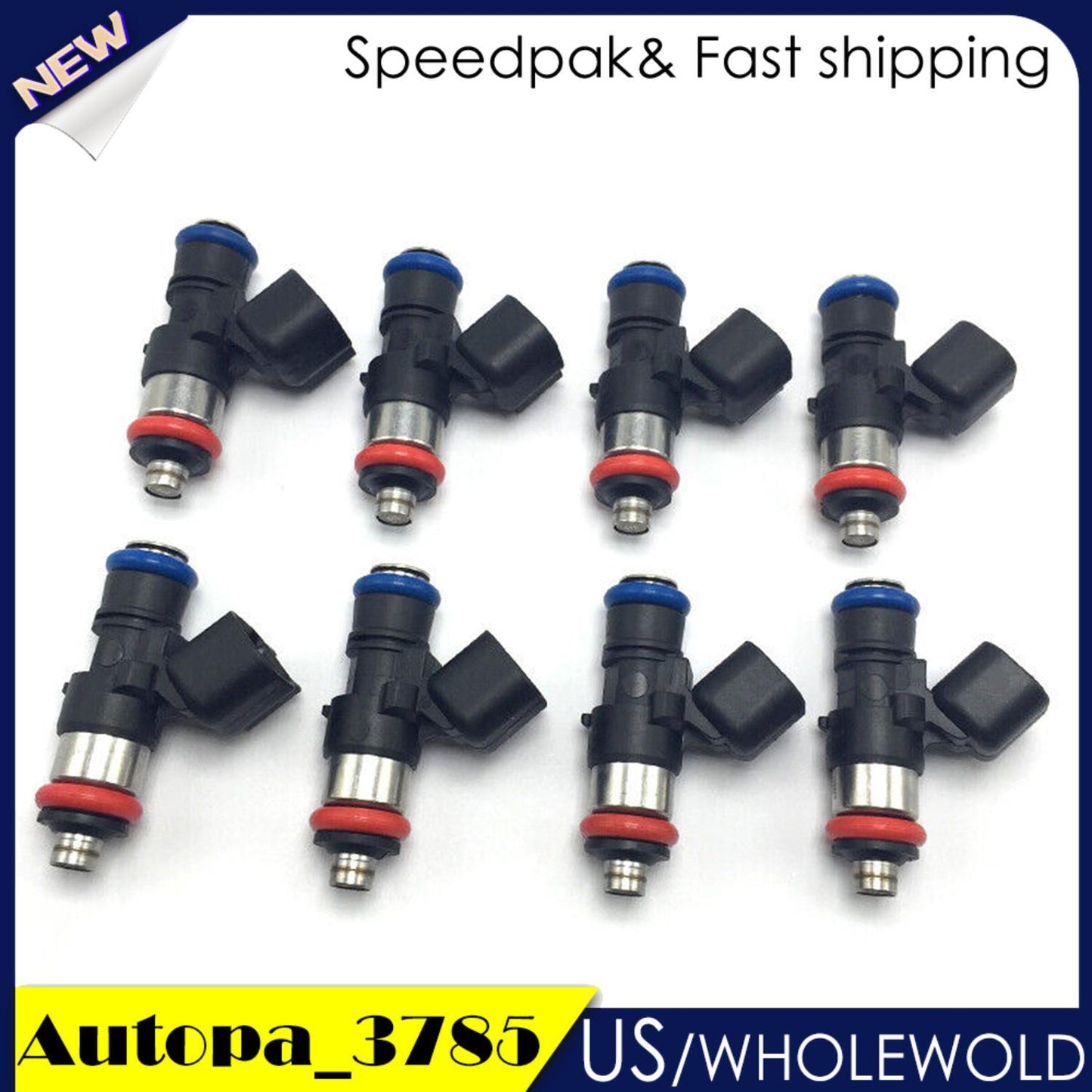 8x Fuel Injectors 12576341 for Chevrolet Camaro for Corvette for Pontiac G8 for Cadillac CTS