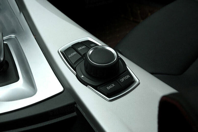 for BMW X1 F48 2016-22 ABS Silver Console Driving Mode Switch Button Frame Trim