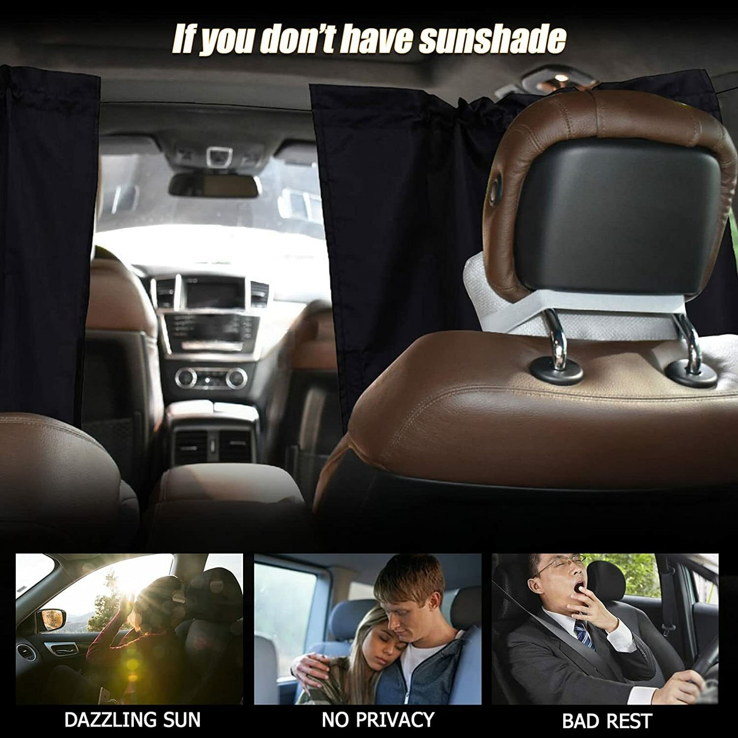 2 pieces for Jimsey accessories car divider curtains, window privacy shades - n