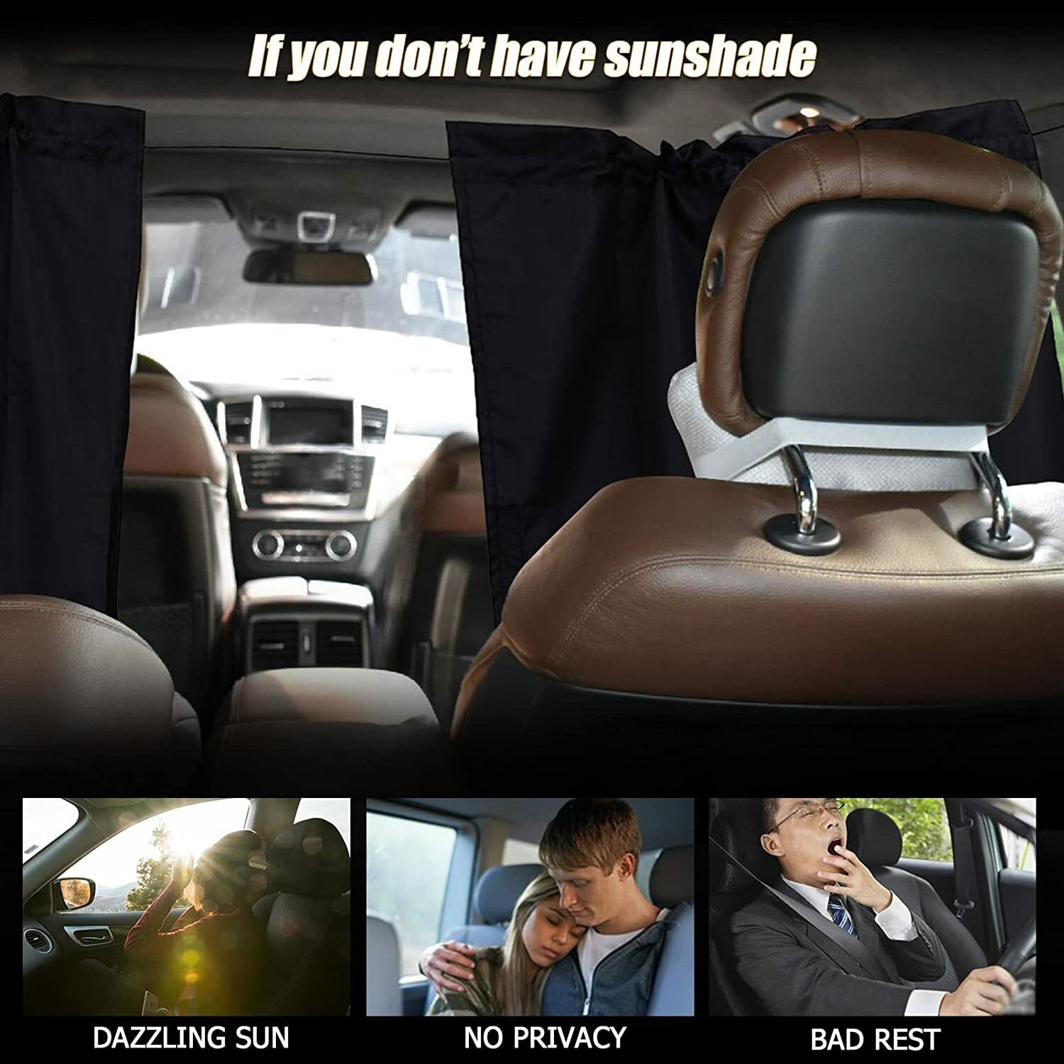 2 pieces for Jimsey accessories car divider curtains, window privacy shades - n