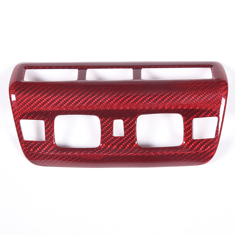2-Pack ABS Red Window Lift Button Frame Trim Cover for Corvette C6 Z06 2005-2013- v