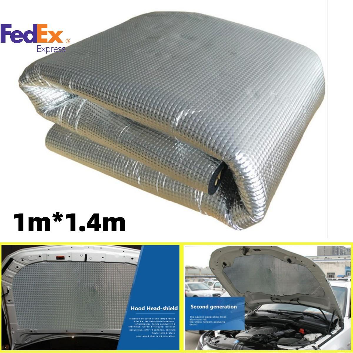 Car Noise Insulation Hood Heat Shield Mat Sound Deadener Foam 5mm Thick 55 X39 Q