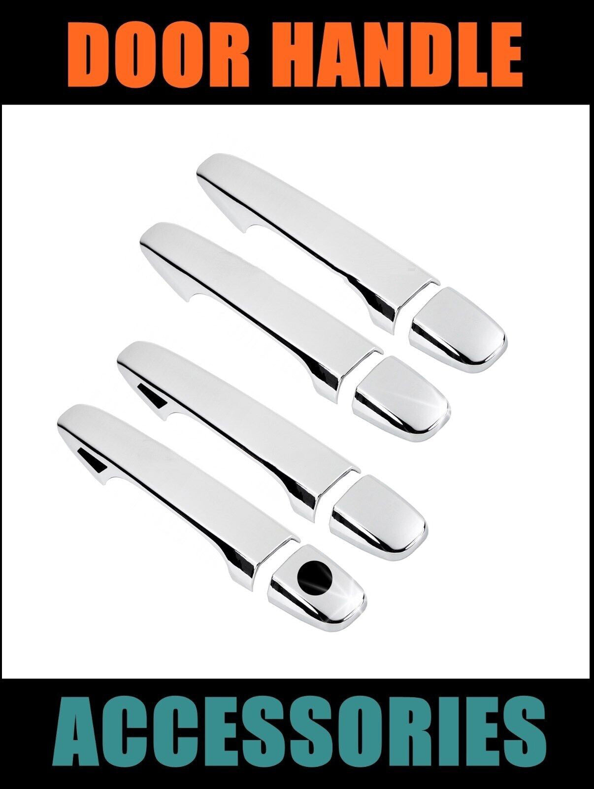Chrome Side for Smart Key Door Handle Covers for 2013-2018 for Toyota for Avalon Sedan