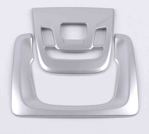 2X Front Reading Light Matte Silver Cover Trim for Toyota Highlander 2020-2024