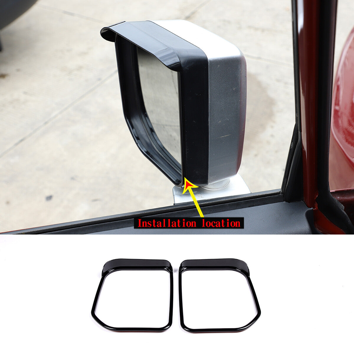 Red alloy center console gear shift ring trim suitable for the 2022  for ford  Maverick.