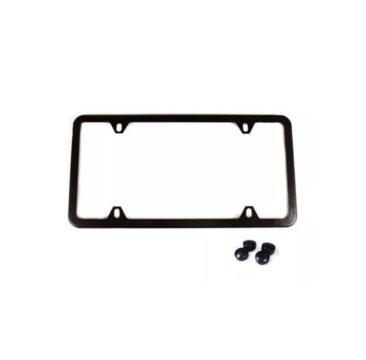 1 piece car license plate frame cover cap trunk 4-hole black for Ram
