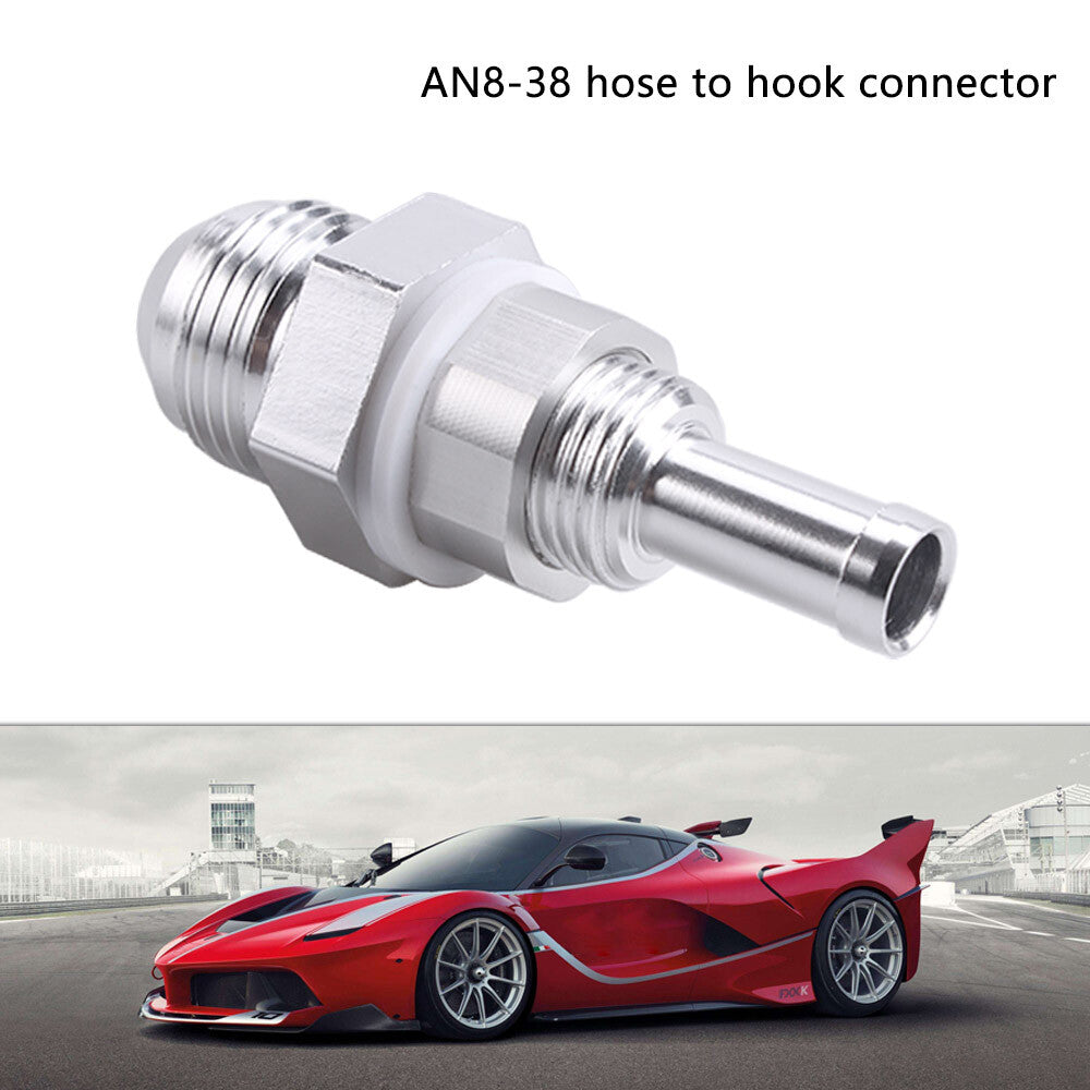 8AN 8AN Male Flare Bulkhead To 3/8 Hose Barb Fuel Tank Fitting 8AN Q