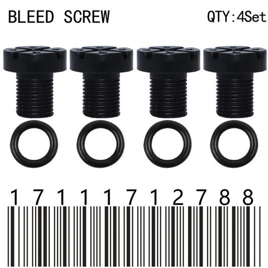4X Bleeder Screw for BMW F30 F80 Coolant Air Valve Bolt Radiator Cap Vent Fixing