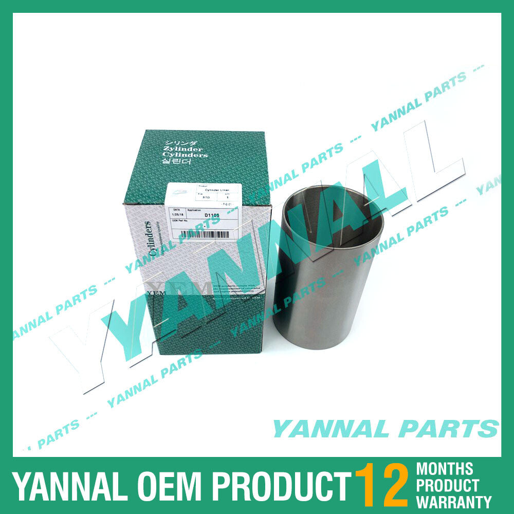 One set of D1105 cylinder liners is suitable for Kuobta diesel engine parts.