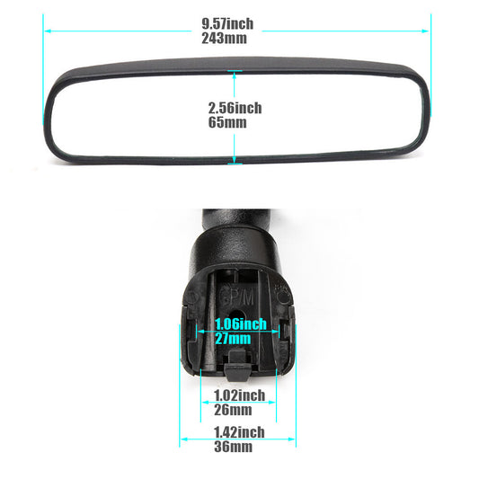 New Interior Rear View Mirror for Nissan 96321-2DR0A & 96321-2DR0-A103 1996-07 Q