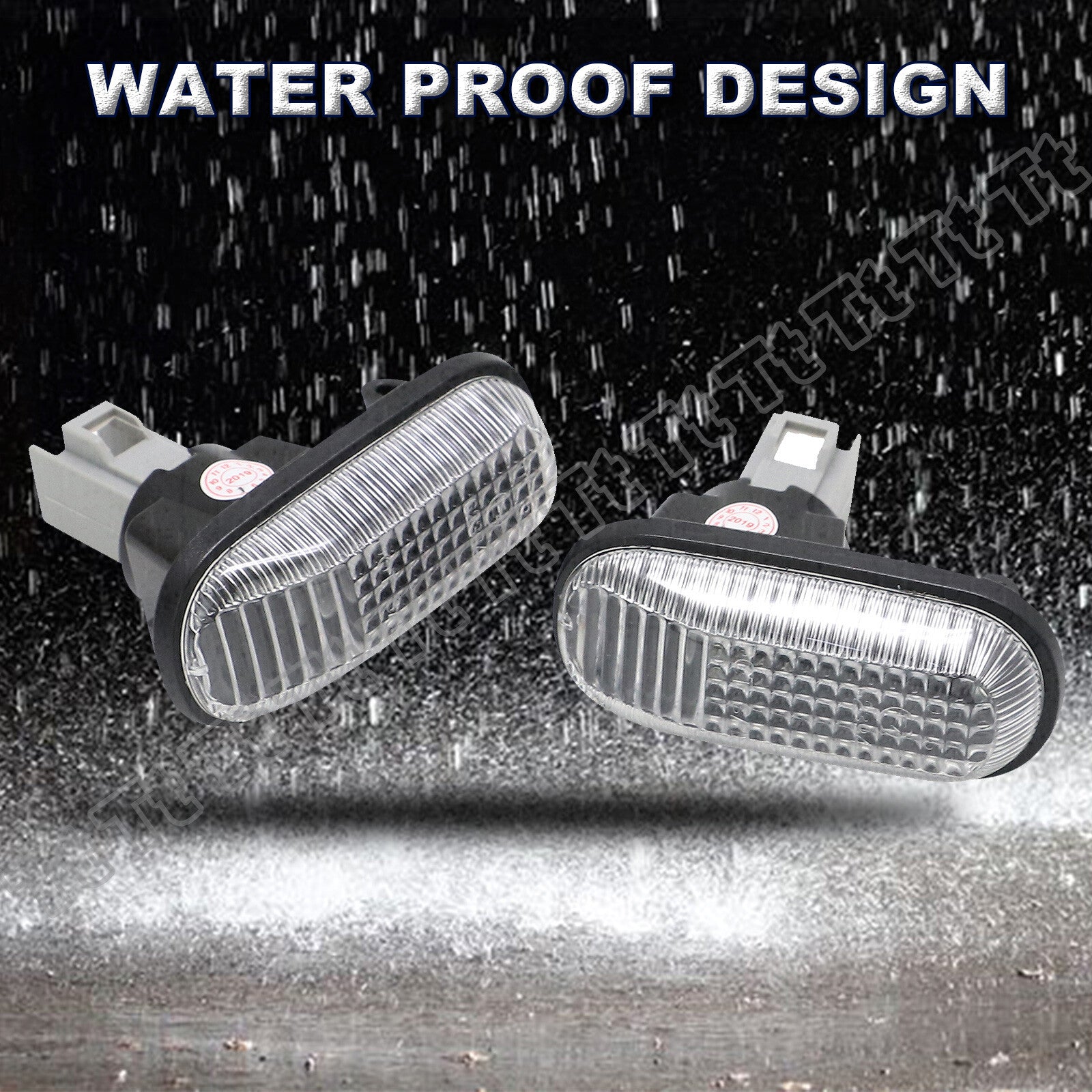 Pack Side Marker Light Clear Lens Fits for Honda S2000 Accord for Civic Prelude CRX - v