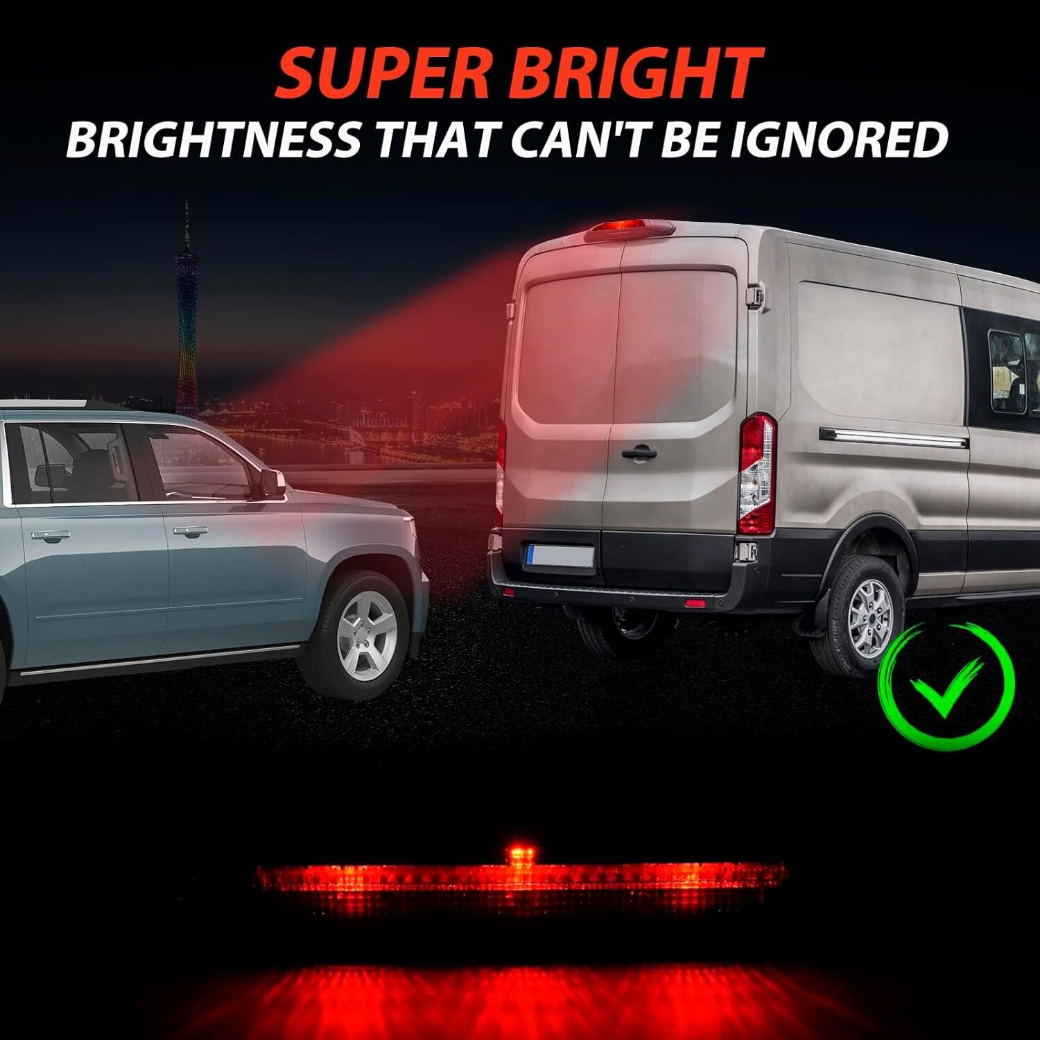 For 2018-2019 for Ford Transit / Transit-150/250/350 LED Third Brake Light Stop Lamp