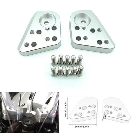 Silver Motorcycle Accessories Handlebar Riser for BMW R1200RT R1150RT R1100RT