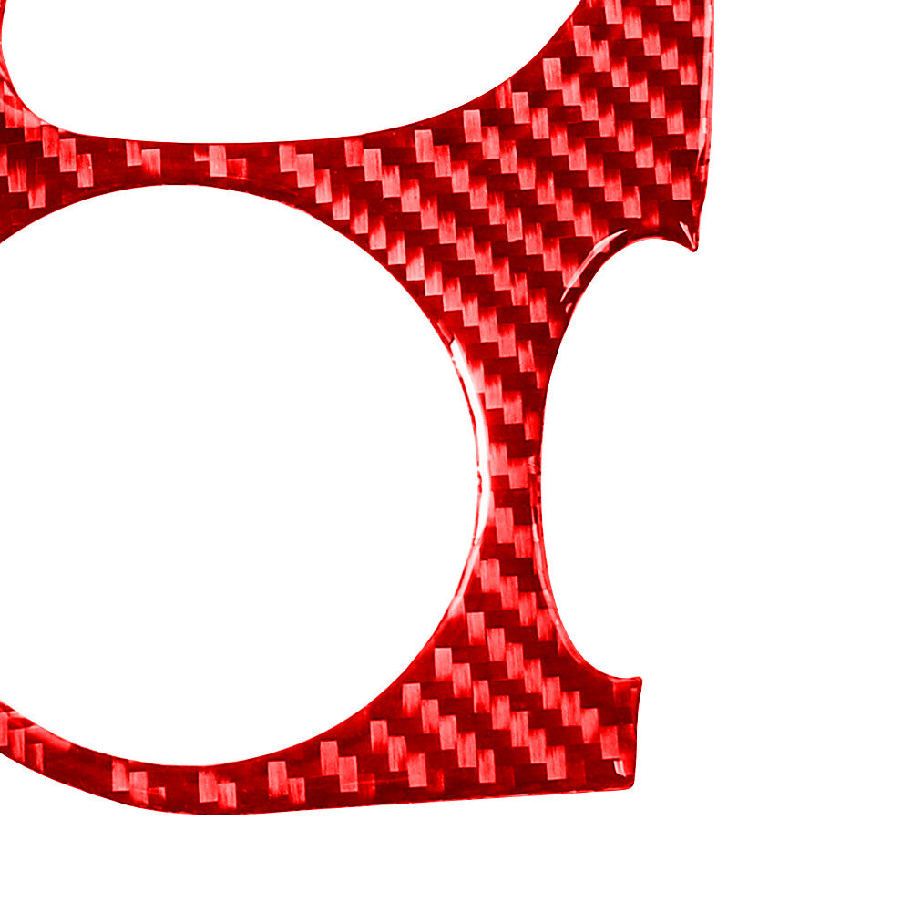 Red Carbon Fiber Above Glove Box Decorative Cover Trim for Mustang 2005-09 v