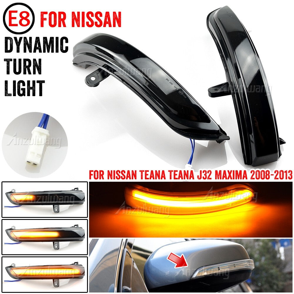 Dynamic Turn Signal Side Mirror Light for Nissan Teana