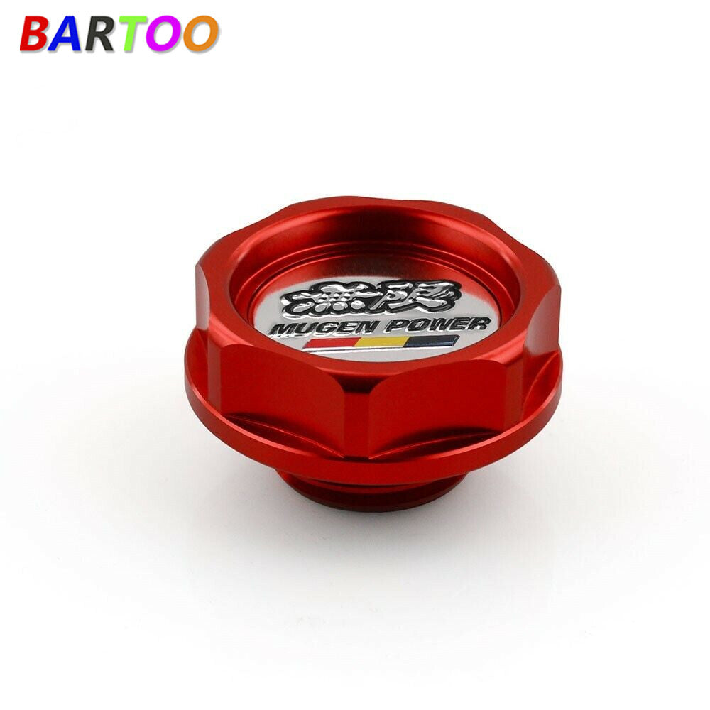 Red Power Aluminum Car Oil Filler Cap Racing Engine Tank Cover for Honda Q