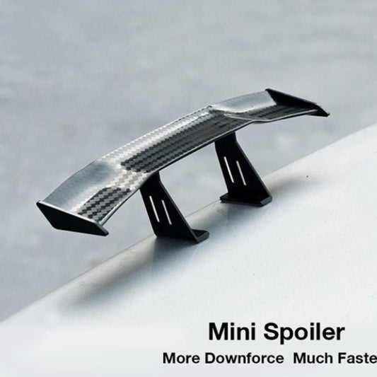 Installation Carbon Fiber Car Tail Decoration for Mini Spoiler Rear Trunk Wing