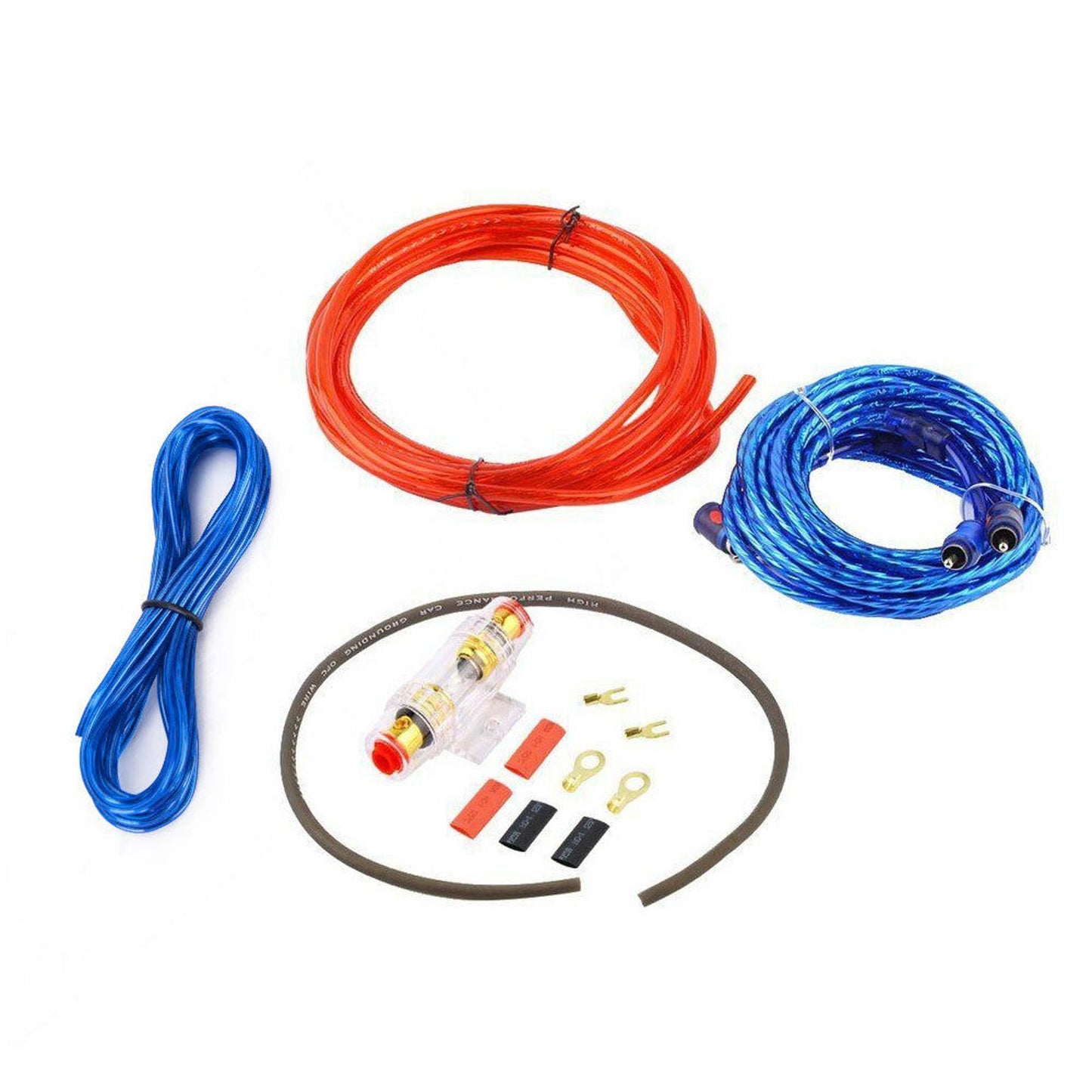 1200W Car Amplifier Wiring PVC Power Cable Amp Speaker Wire Audio Subwoofer Kit