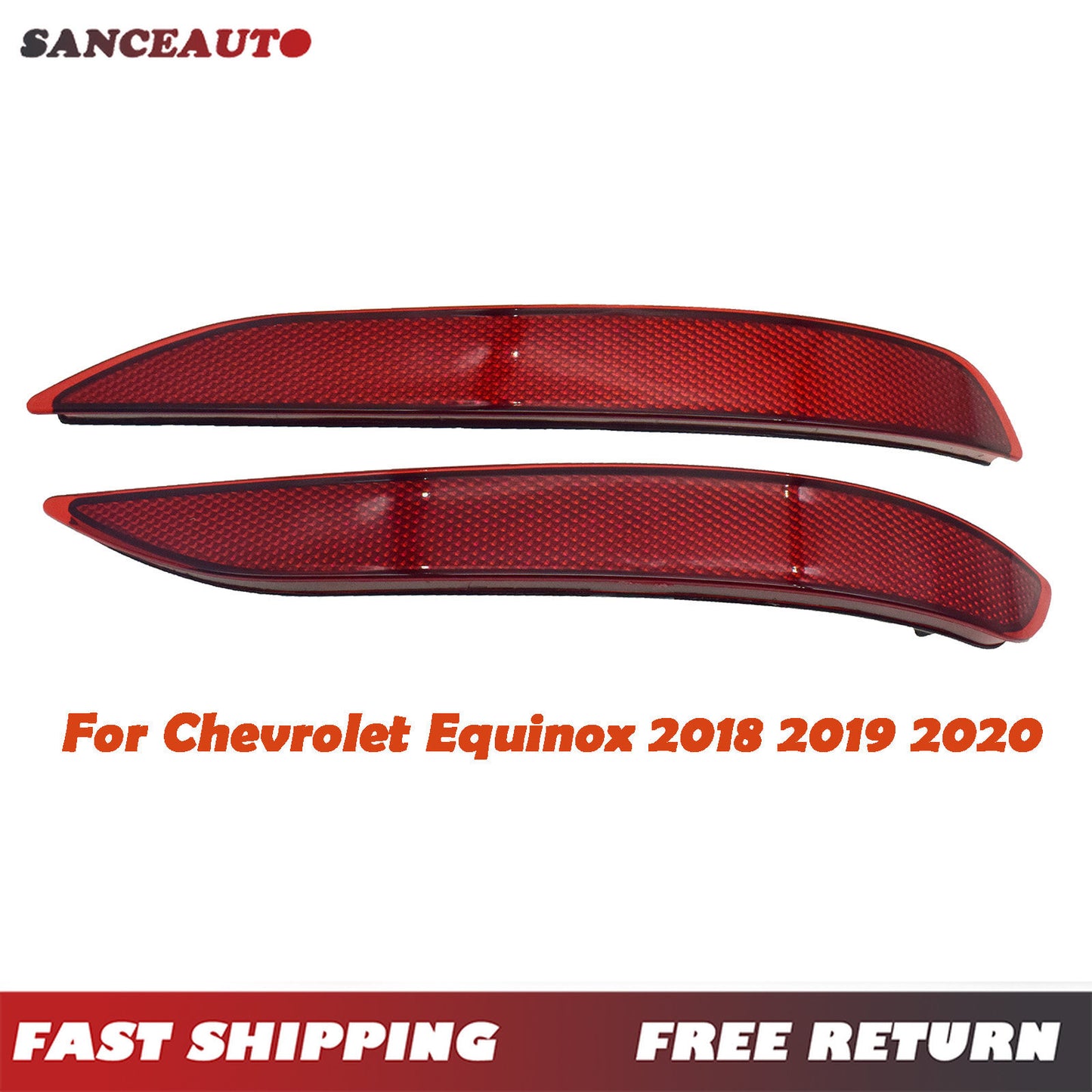 Rear left and right bumper reflector trim for Equinox 2018 - 2022 84150890- n