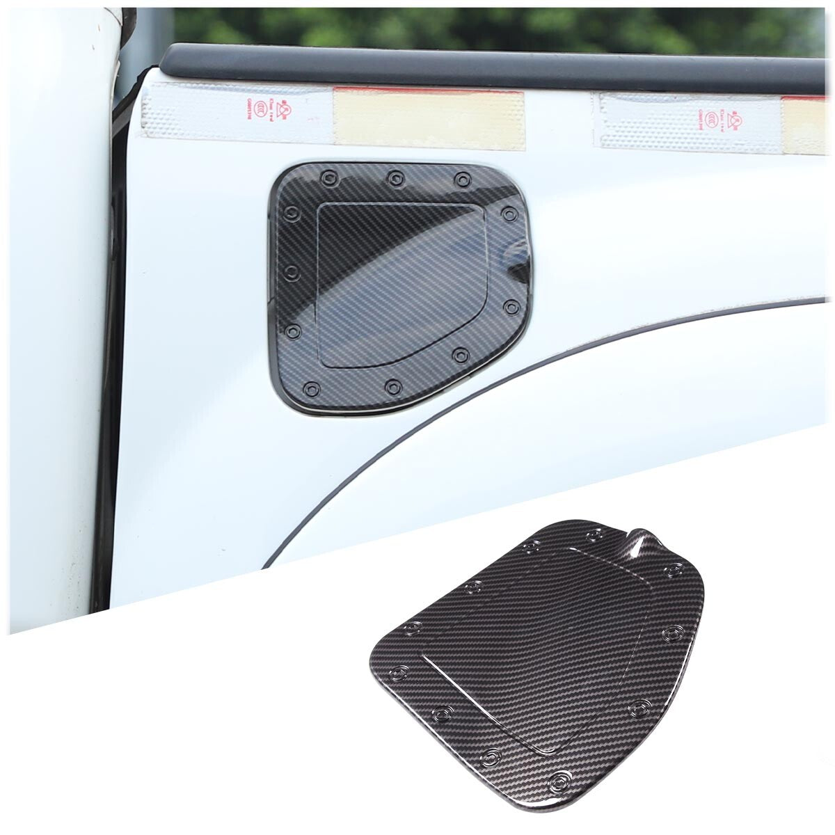 2-Piece ABS Carbon Fiber Side Ventilation Frame Trim for Corvette C6 2005-2013