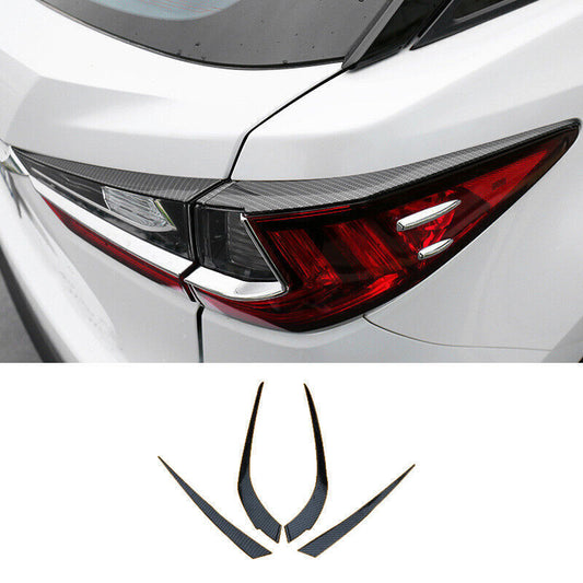 ABS Carbon Fiber Rear Tail Light Lamp Cover Trim for LEXUS RX300 350 450H 16-19