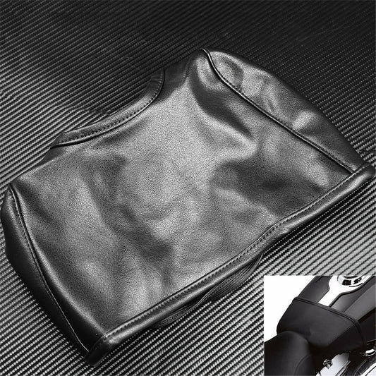 Gas Fuel Tank Bra Shield Protector Black Fit for Harley Dyna Fat Bob 2004-2017 Q