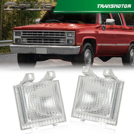 One pair of turn signal corner side marker lights fits for GMC pickup trucks - v