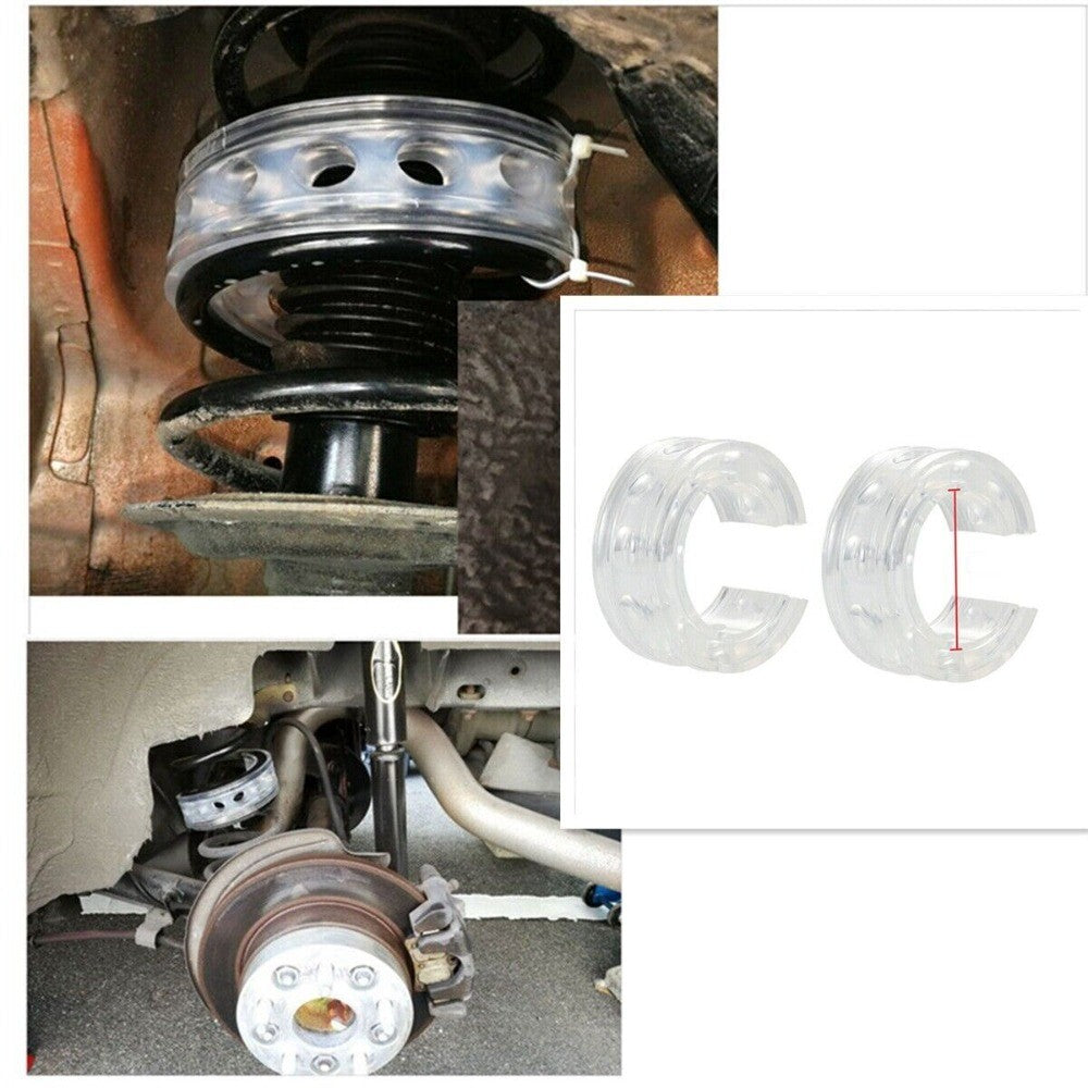 Car Modified Shock Absorber Coil Spring Power Cushion Buffer White Rubber Type-B n
