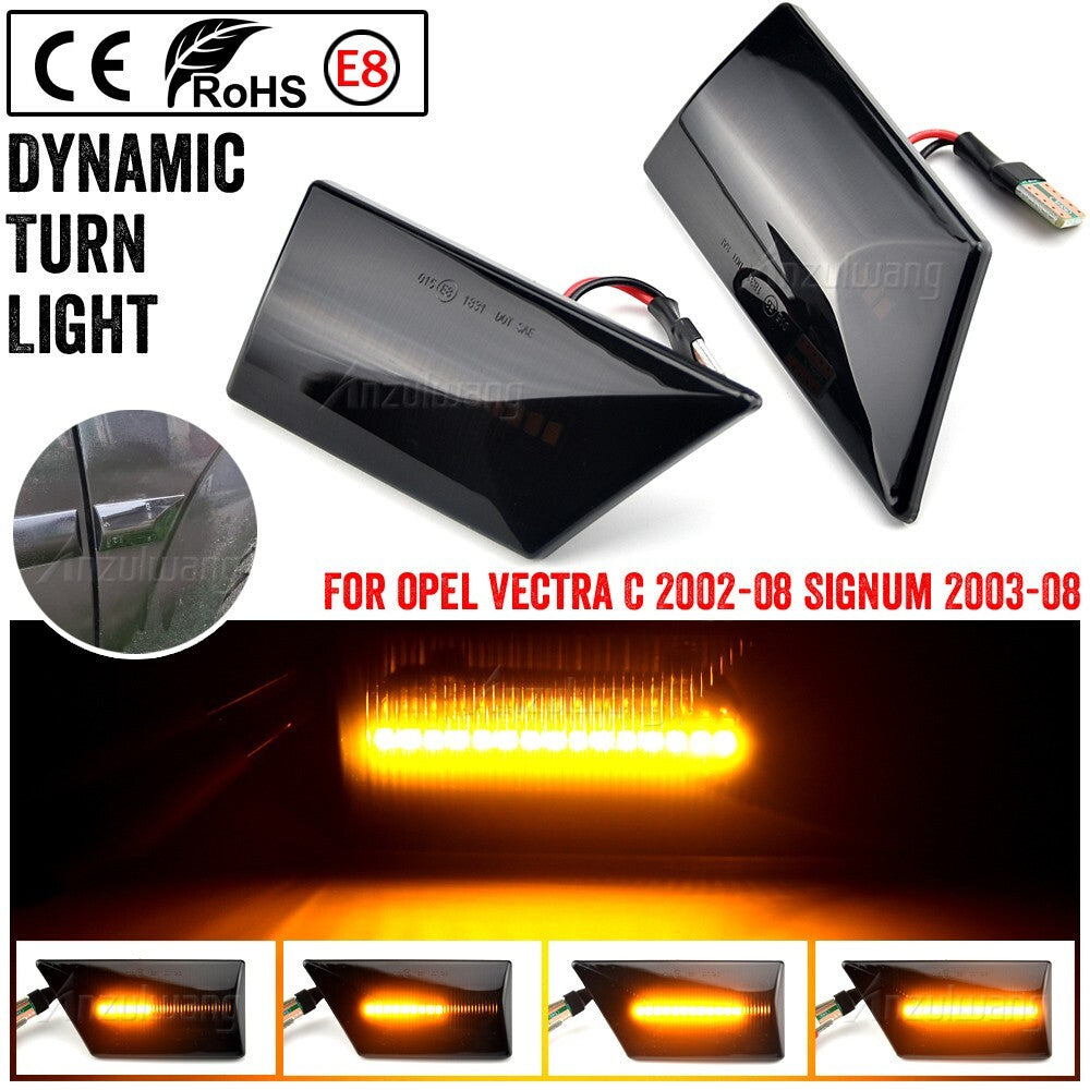 Dynamic Side Marker Turn Light signal lamp for Opel Vectra C Signum 2002-2008