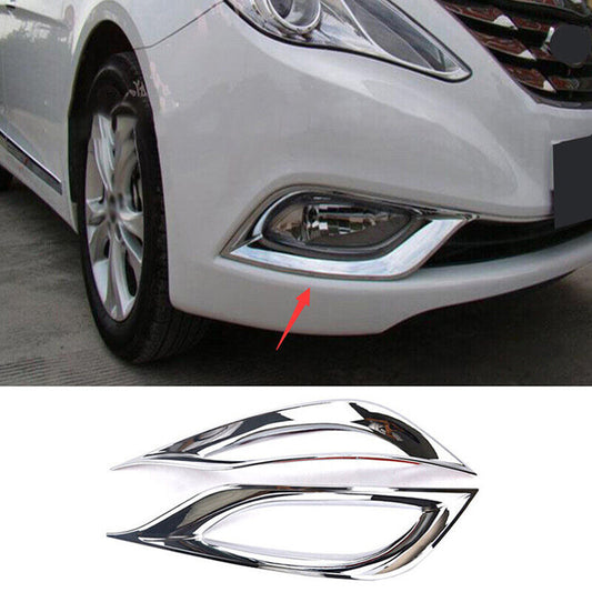 for Hyundai Sonata 2011-14 Chrome Front bumper Fog Light Frame cover decor Trim