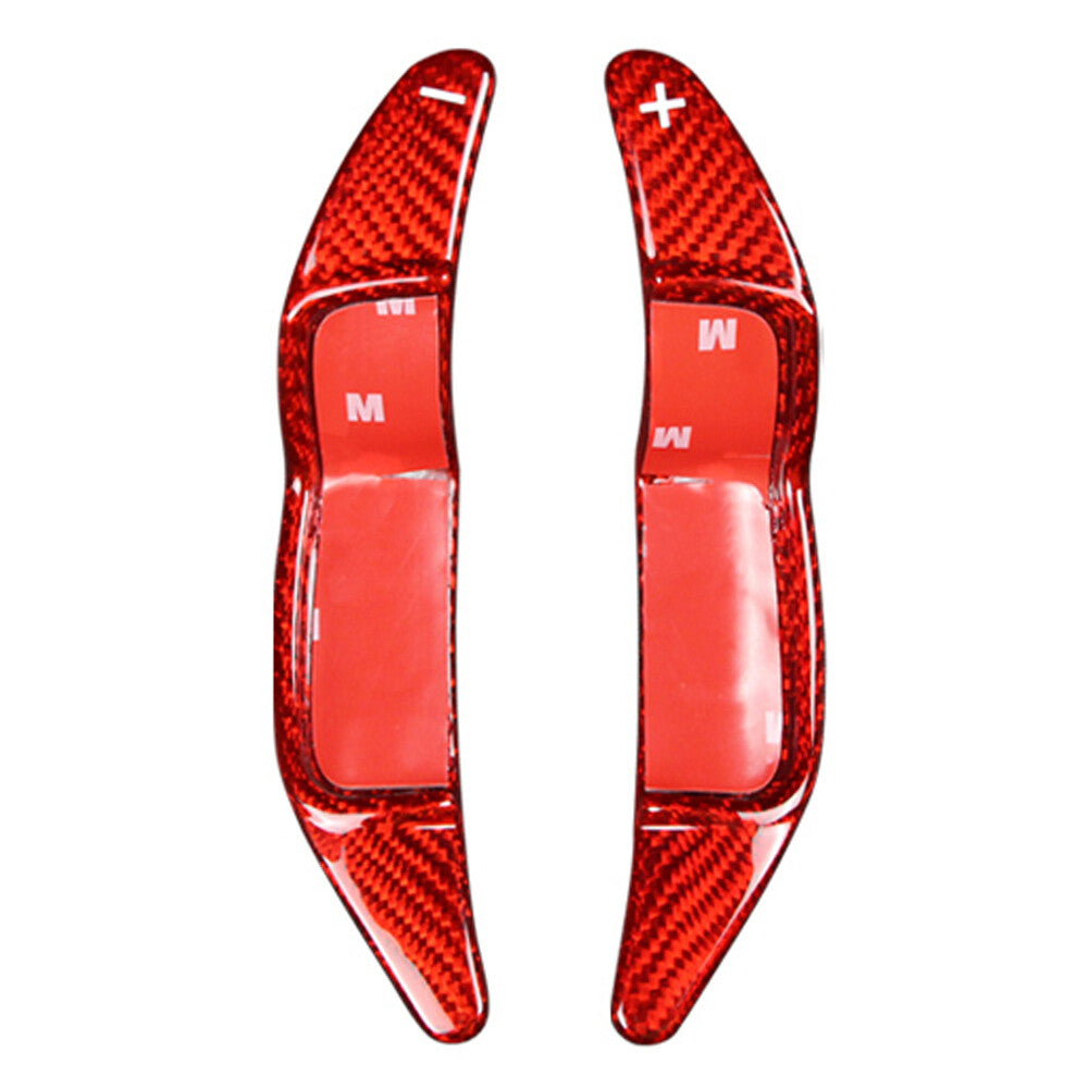 2¢ª Lenkradschaltwippe f¨¹r for Mini R55 R56 R57 R58 R59 R60 Kohlefaser Rot