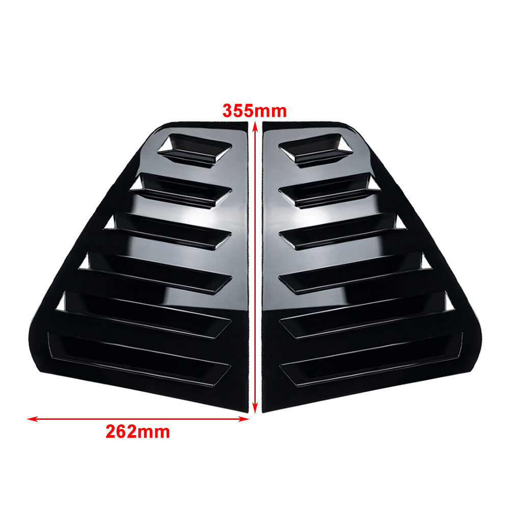 Rear Window Side Vent Shutter Louver Cover Trim for VW for Golf MK7 MK7.5 14-19 Pair